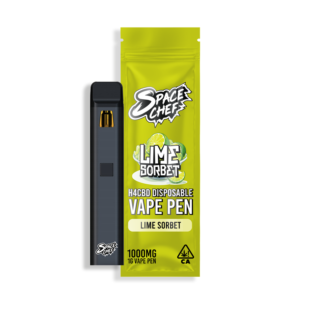 H4CBD Rechargeable Vape Pen - Lime Sorbet 1000mg Space chef H4CBD Rechargeable Vape Pen - Lime Sorbet 1000mg Space chef