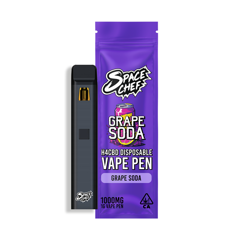 H4CBD Rechargeable Vape Pen - Grape Soda 1000mg Space chef H4CBD Rechargeable Vape Pen - Grape Soda 1000mg Space chef